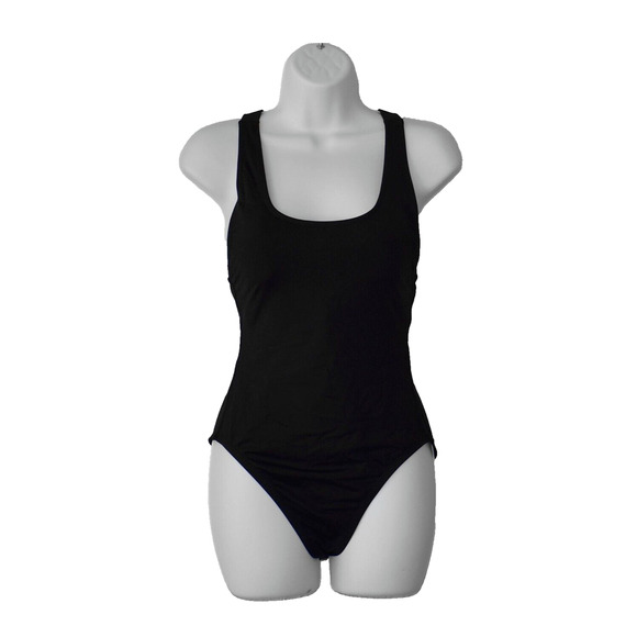 B0 Auth ANDIE The Tulum Black Crisscross Straps Back One-Piece Swimsuit Size M - Picture 3 of 9
